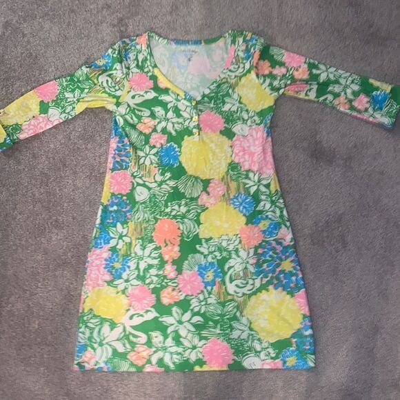 Lilly Pulitzer “Hibiscus Stroll” Palmetto Dress! - Picture 9 of 12